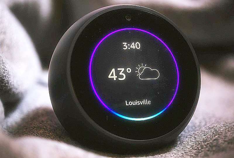 Amazon Echo Spot is echo device with touchscreen