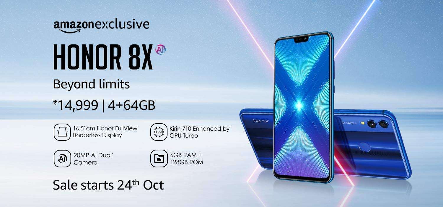 Honor 8X with bigger 6.5-inch display launched in India.
